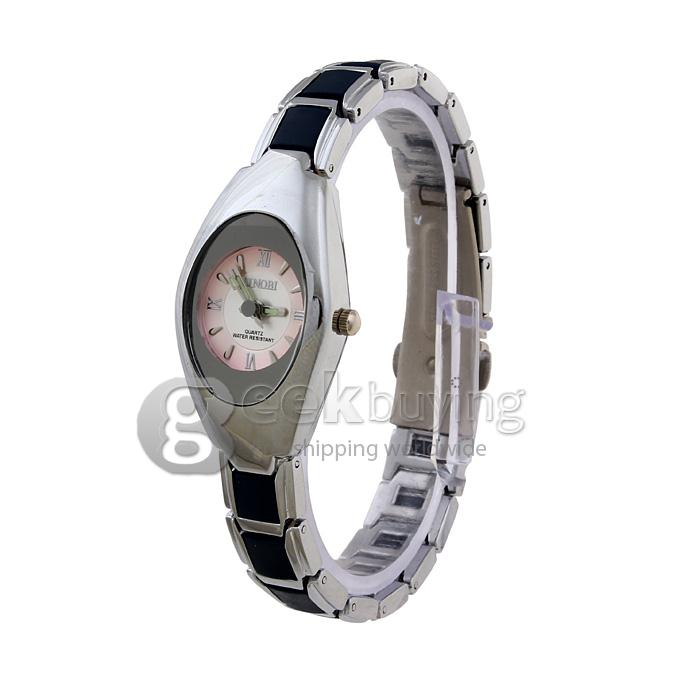 SINOBI 3078 Stainless Steel Women's Fashion & Casual Watches - Silver + Black