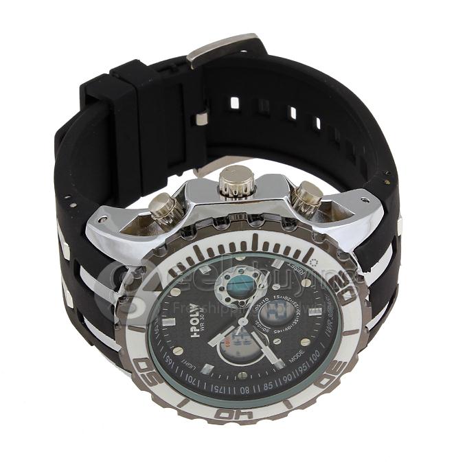 I-POLW 591 30 Meters Waterproof Fashion Sports Utility Watch - White
