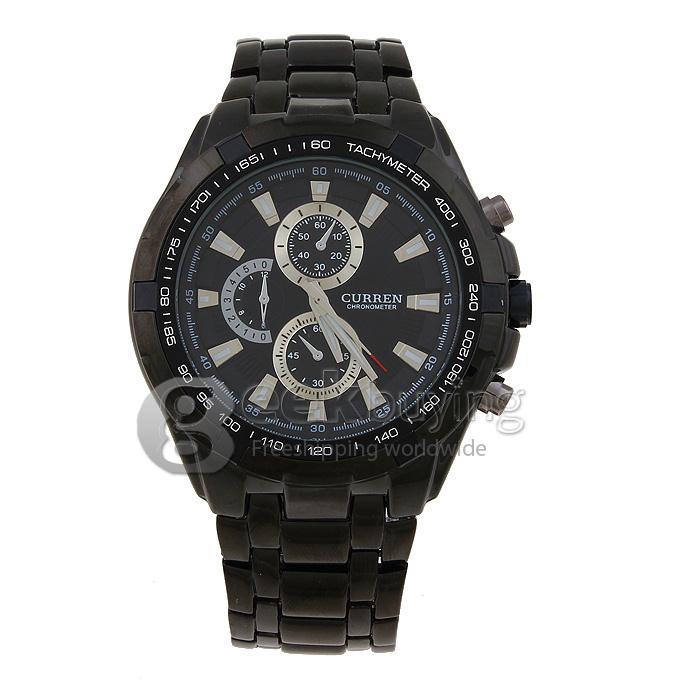 CURREN 8023 Stainless Steel Men's Fashion & Casual Watches - Black