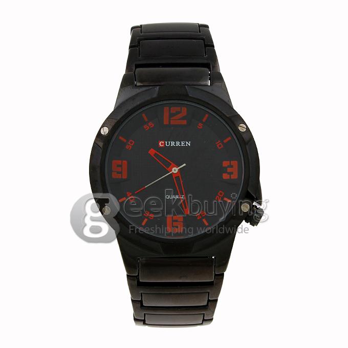 CURREN 8111 Stainless Steel Men's Fashion & Casual Watches - Black