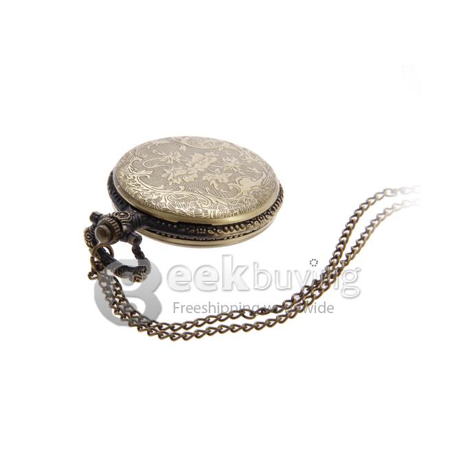 Unisex Sailing Boat Style Alloy Analog Quartz Pocket Watch - Bronze