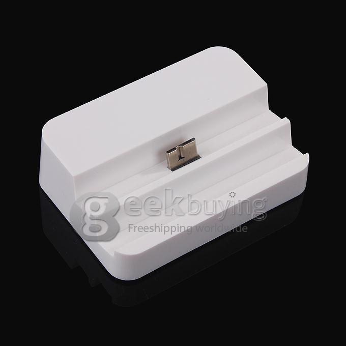 Battery & Dock Charger with Stand Holder Cradle for Samsung Galaxy Note 3 III N9000 - White