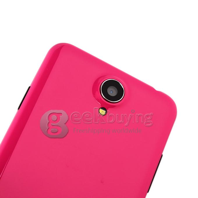 W450 4.5inch FWVGA Capacitive Screen MTK6582 Quad Core Smartphone 1G/4G 8.0MP Camera Android 4.2 OS 3G/GPS with Free Case - Pink
