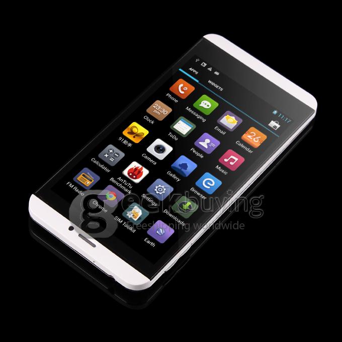 IPEGTOP Z26 MTK6589 Quad Core 1.2GHz 5.0 inch Android 4.2.1 OS Smart Phone 1GB RAM 4GB ROM QHD IPS ScreenQI Wireless Charging & Free Leather Case - White