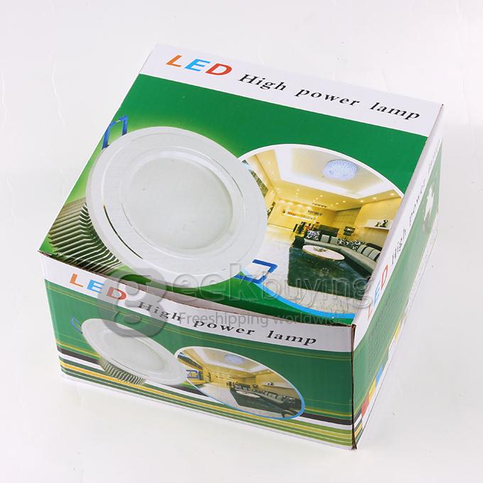 12W 12*1W 1110LM Warm White Light Aluminum LED Ceiling Recessed Bulb (AC 85-265V)