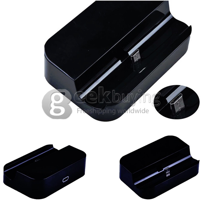 New Dock Station Stand Charger Cradle for Samsung Galaxy S4 i9500-Black(2001)
