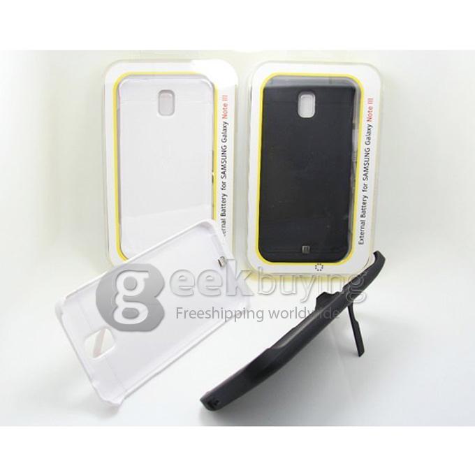 3800mAh External Battery Pack Case Cover for Samsung Galaxy Note 3 III N9000 - Black