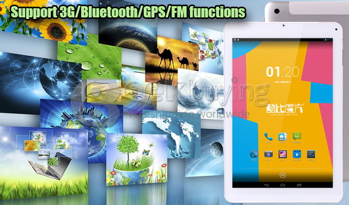 Cube U39GT-3G Talk9 MTK8389T 1.5GHz 9 inch Tablet PC Phablet Android 4.2 Quad Core PLS Capacitive Touch Screen 1920*1280 1GB/16GB - White