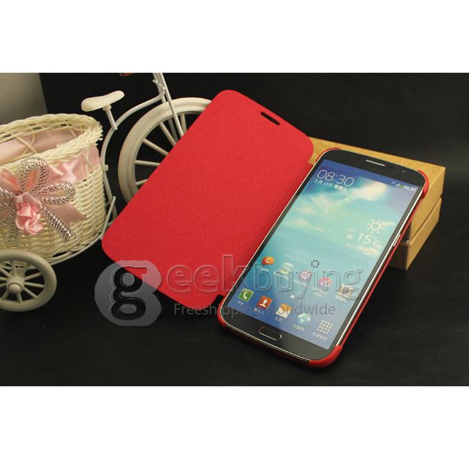 New Luxury Flip PU Leather Case Cover for Samsung Galaxy Mega 6.3 GT-i9200 Red