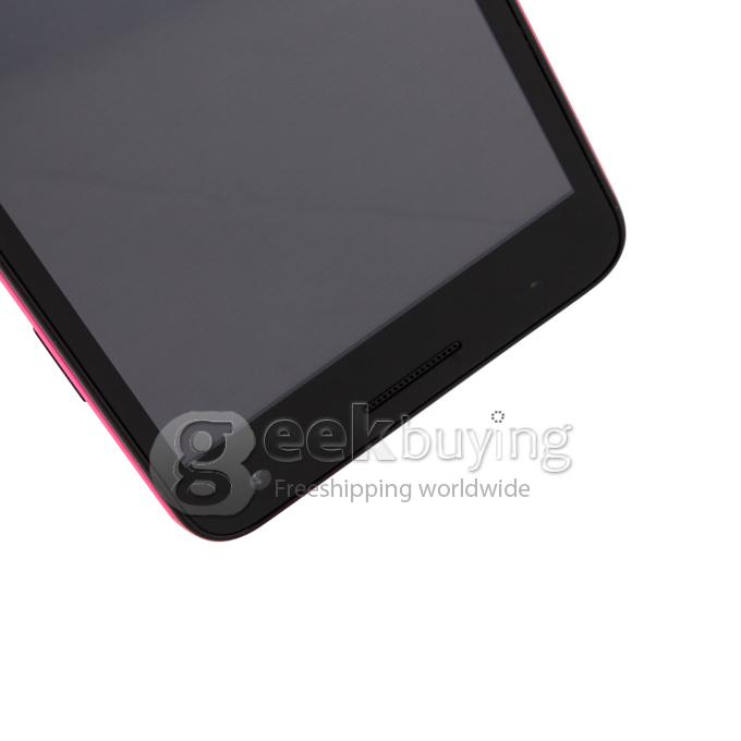 W450 4.5inch FWVGA Capacitive Screen MTK6582 Quad Core Smartphone 1G/4G 8.0MP Camera Android 4.2 OS 3G/GPS with Free Case - Pink