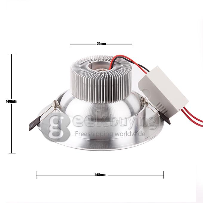 9W 9*1W 920LM Natural White Light Aluminum LED Ceiling Bulb (AC 85-265V)