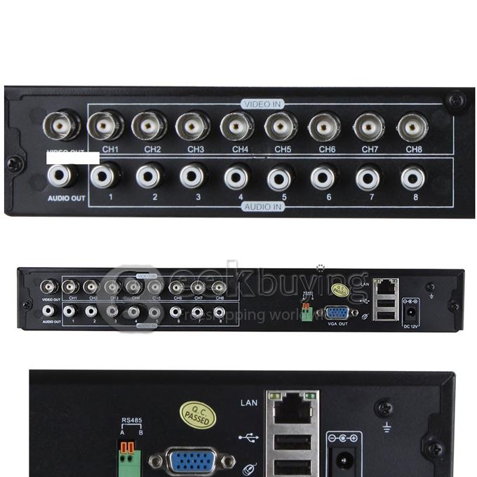 SX-9208-5024D 8CH CCTV Camera System 8 D1 Indoor Cameras H.264 1/4