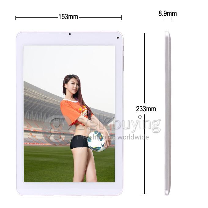 Cube U39GT-3G Talk9 MTK8389T 1.5GHz 9 inch Tablet PC Phablet Android 4.2 Quad Core PLS Capacitive Touch Screen 1920*1280 1GB/16GB - White