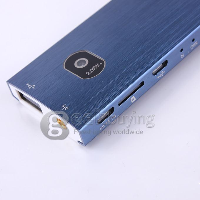 GK525 RK3188T Quad Core 1.4Ghz Android 4.2.2 OS Mini TV BOX Dongle 2G/8G Bluetooth 2.0MP Camera Microphone External Wifi Antenna - Blue