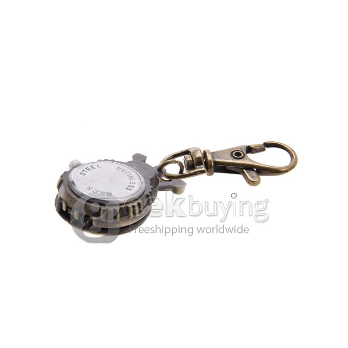 Red Beetle Style Unisex Alloy Analog Quartz Keychain Watch - Bronze