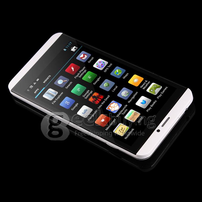 IPEGTOP Z26 MTK6589 Quad Core 1.2GHz 5.0 inch Android 4.2.1 OS Smart Phone 1GB RAM 4GB ROM QHD IPS ScreenQI Wireless Charging & Free Leather Case - White