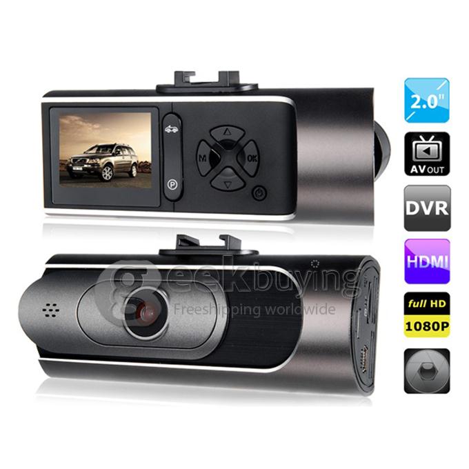 Zoran AT600 2.0' LED Screen H.264 1080P Vehicle Black Box DVR Recorder with Parking Monitor, G-Sensor and External 450mAh Battery Black