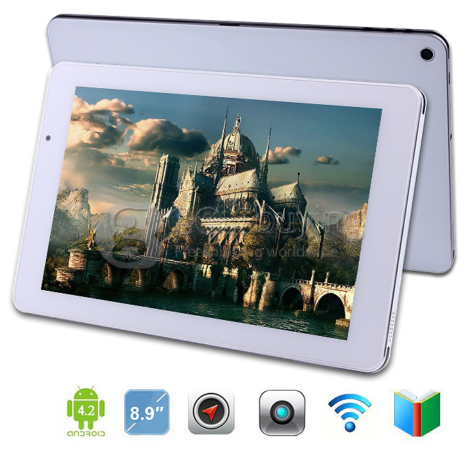 Ramos i9 Intel Atom Z2580 2.0GHz 8.9 inch Tablet PC Android 4.2 IPS Capacitive Screen 2G/16G White + Stylus + Pouch
