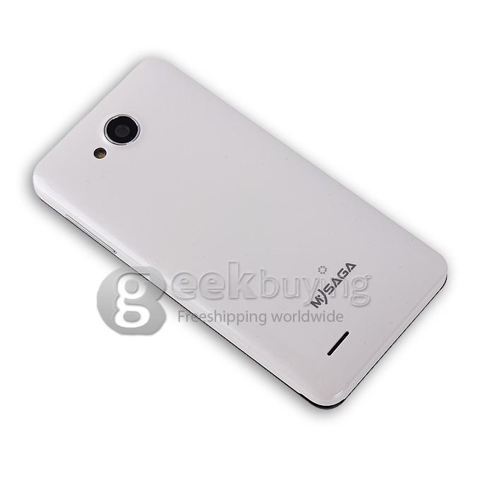 MYSAGA C1 4.0Inch Capacitive Touch Screen MTK6572W Dual Core Smartphone Dual Camera Android 4.2 OS 3G/GPS - White
