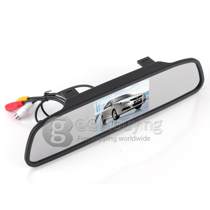 4.3Inch 2 Video Input TFT LCD Display Screen 480*234 Car Parking Rear View Reverse Mirror Monitor for Car DVD VCD Camera