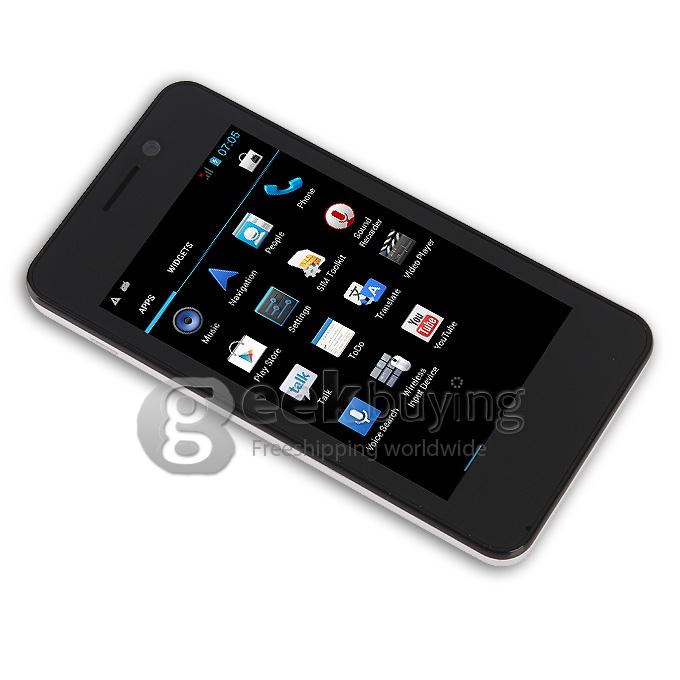 MYSAGA C1 4.0Inch Capacitive Touch Screen MTK6572W Dual Core Smartphone Dual Camera Android 4.2 OS 3G/GPS - White