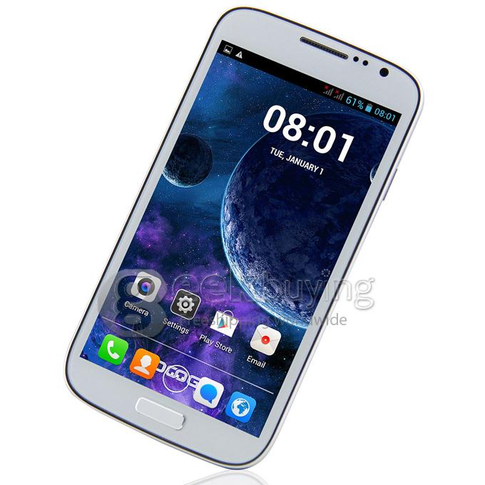 Doogee DG300 MTK6572W Dual Core 1.3GHz 5.0inch Android 4.2 OS Smartphone 512MB RAM 4GB ROM QHD Capacitive Screen 5.0MP Camera 3G GPS - White