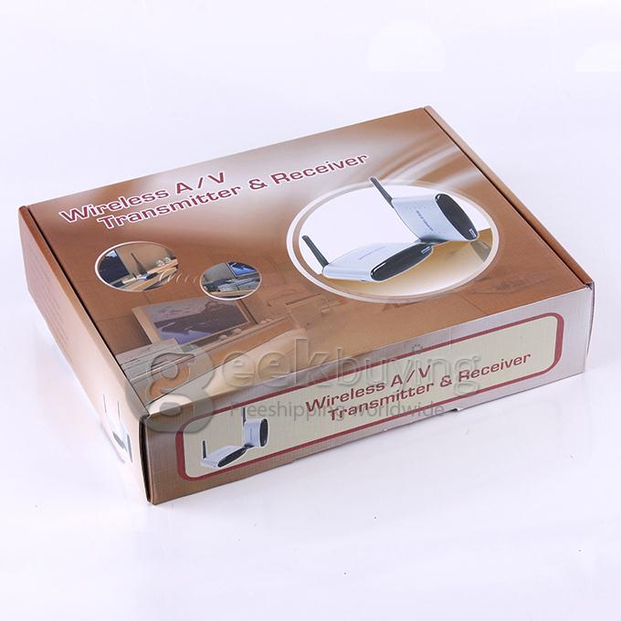 PAT-330 2.4GHz 4 Channel Wireless AV Audio Video Transmitter Receiver For DVD DVR CCD Camera IPTV