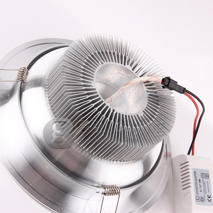 15W 15*1W 1250LM Natural White Light Recessed LED Ceiling Recessed Bulb (AC 85-265V)