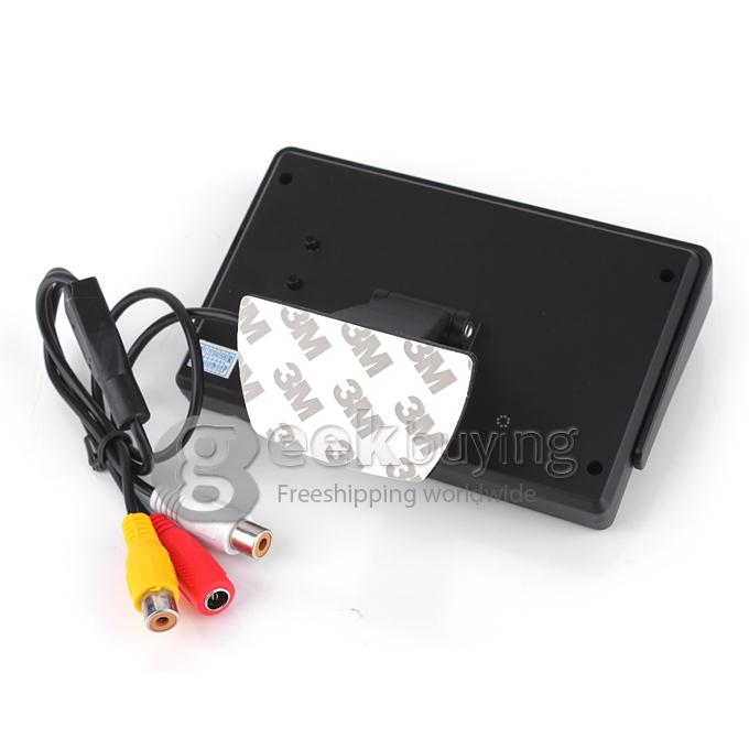4.3 Inch Display 2 Input TFT Color LCD Car Reverse Rear View Monitor for Rear Camera DVD VCD STB Satellite Receiver