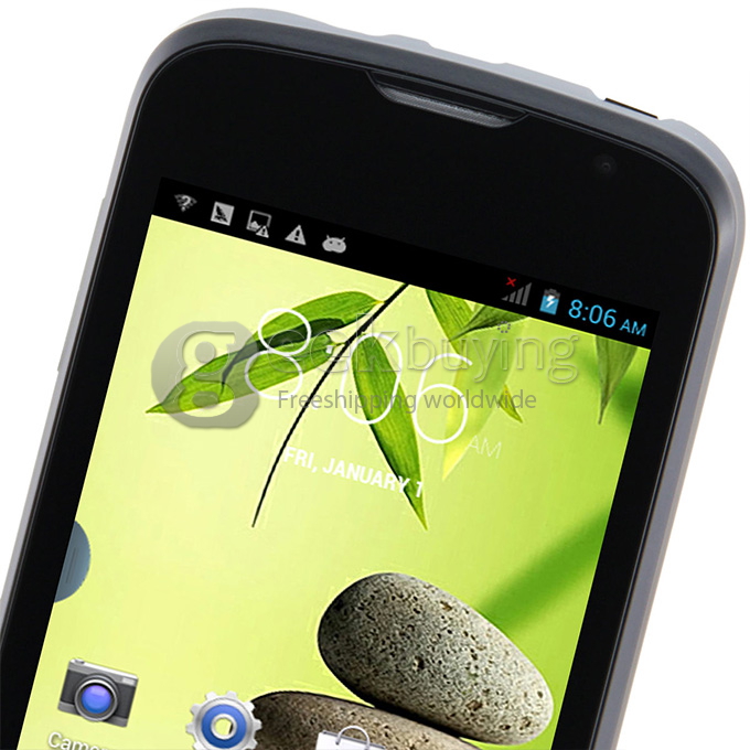 Doogee DG120 3.5inch MTK6572W Dual Core Smartphone HVGA Capacitive Screen 256MB/512MB 3.0MP Camera Android 4.2 OS 3G/GPS - Black