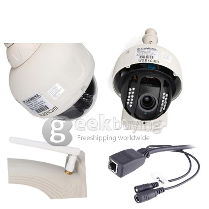 Wanscam HW0028 Outdoor IR-Cut PTZ 720P IR P2P H.264 Wireless IP Camera with Motion detection for iPhone Android Phone