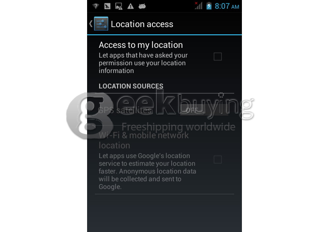 Doogee DG120 3.5inch MTK6572W Dual Core Smartphone HVGA Capacitive Screen 256MB/512MB 3.0MP Camera Android 4.2 OS 3G/GPS - Black