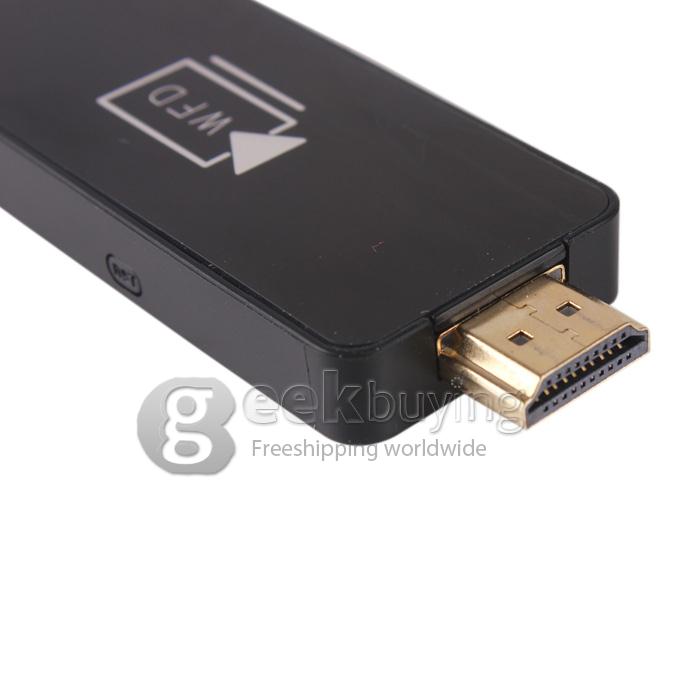WFD S ARM Cortex A9 HDMI 1.4 DLNA&Airplay Miracast dongle Support Android 4.2 or above device- Black
