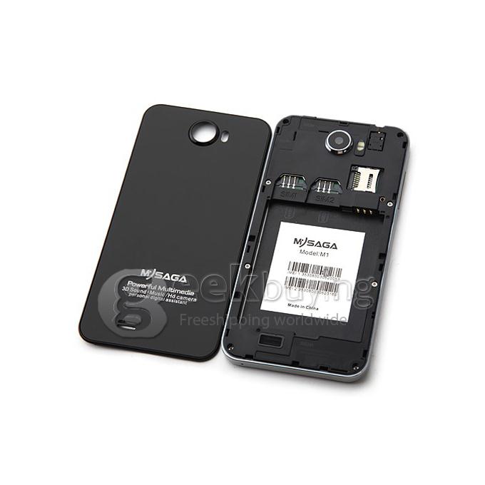 MYSAGA M1 4.5Inch IPS HD Screen MTK6589 Quad Core Smartphone 1GB/4GB 12.6MP Camera Android 4.2 OS 3G/GPS - Black
