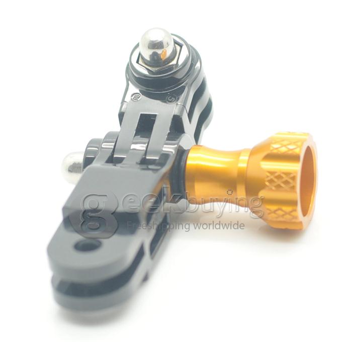High Quality & Precision CNC Machining Thumb Knob Aluminum Alloy Bolt Nut Screw Kit For Gopro Hero 4 / 3 / 2 / 1 KEECOO SJCAM (Gold)