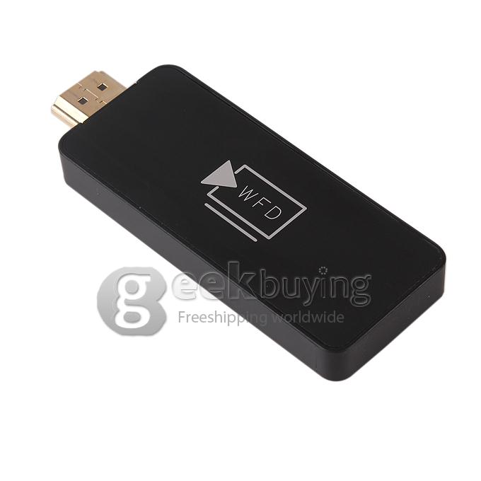 WFD S ARM Cortex A9 HDMI 1.4 DLNA&Airplay Miracast dongle Support Android 4.2 or above device- Black