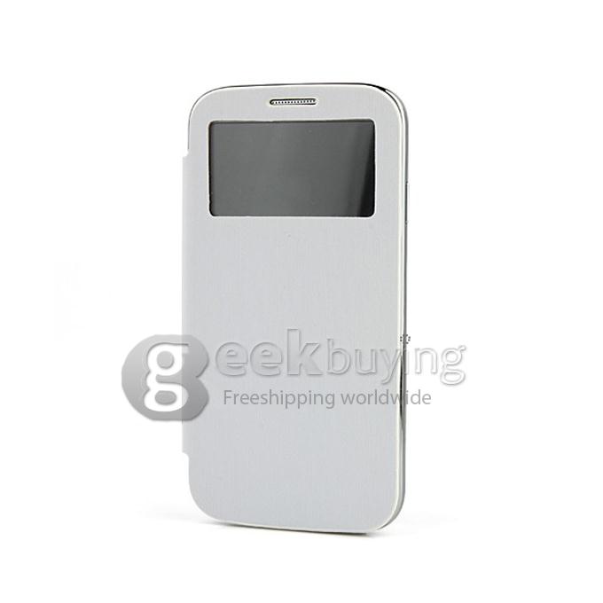 Flip Leather Case Cover for HTM H9503 5 Inch Smart Phone - White