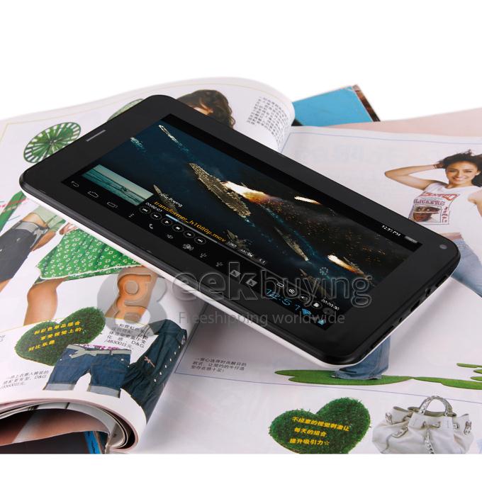 T16 Allwinner A13 1.0GHz 7 inch Tablet PC Phablet Android 4.0 Capacitive Touch Screen 800*480 512MB/8G Bluetooth - White
