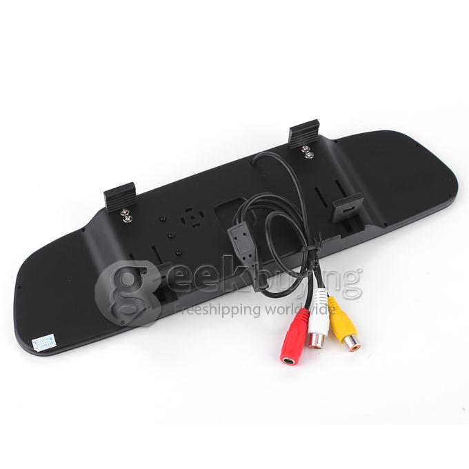 4.3Inch 2 Video Input TFT LCD Display Screen 480*234 Car Parking Rear View Reverse Mirror Monitor for Car DVD VCD Camera