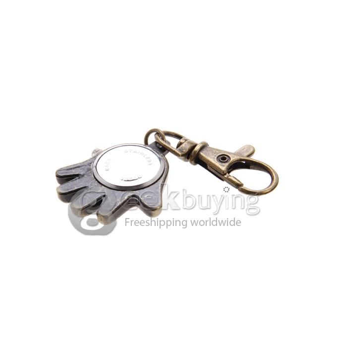 The Palm Style Unisex Alloy Analog Quartz Keychain Watch - Bronze