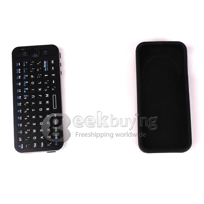 IPazzPort KP-810-16BAR Bluetooth Wireless Keyboard Flymouse with Silicone Case for The Remote Control of Apple TV