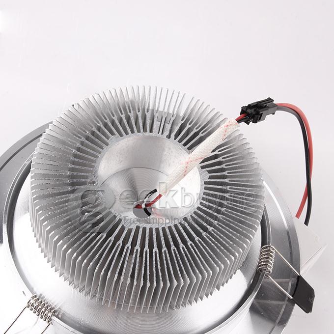 12W 12*1W 1110LM Warm White Light Aluminum LED Ceiling Recessed Bulb (AC 85-265V)