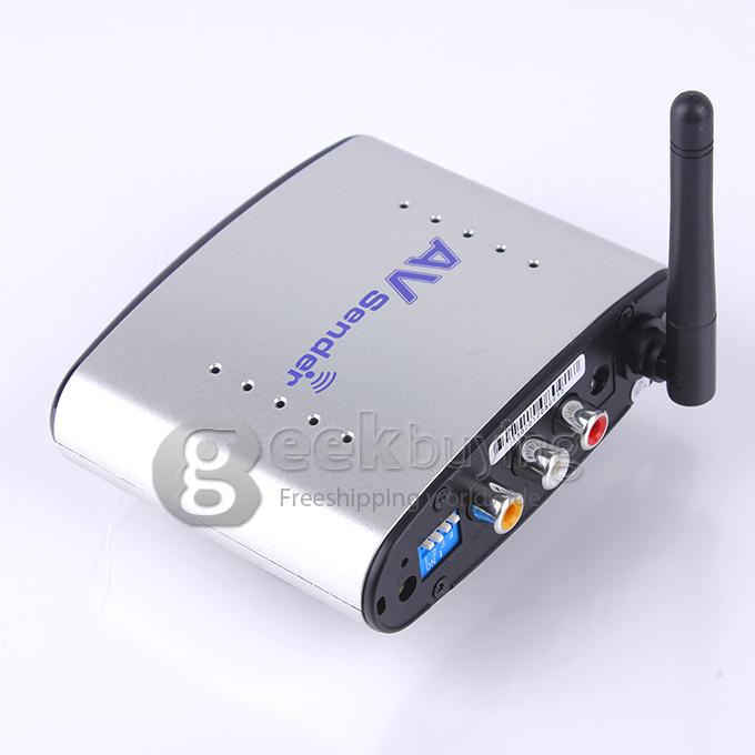 PAT-330 2.4GHz 4 Channel Wireless AV Audio Video Transmitter Receiver For DVD DVR CCD Camera IPTV