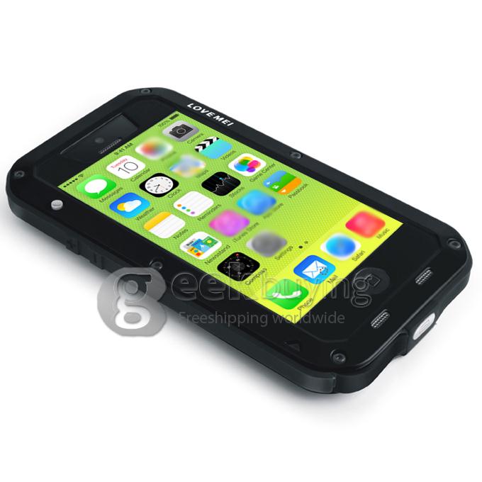 LOVE MEI Weather/Dirt/Shockproof Protect Case for iPhone 5C - Black