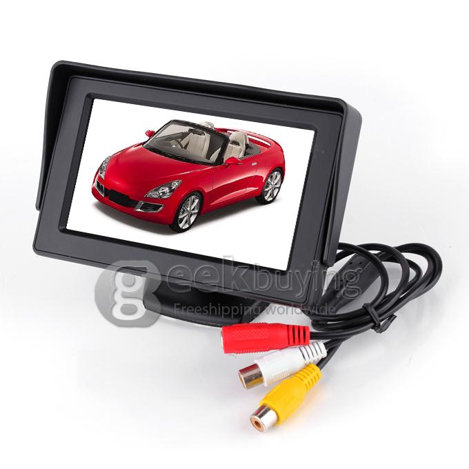 4.3 Inch Display 2 Input TFT Color LCD Car Reverse Rear View Monitor for Rear Camera DVD VCD STB Satellite Receiver