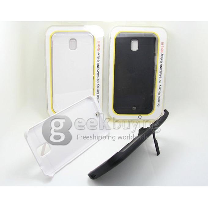 3800mAh External Battery Pack Case Cover for Samsung Galaxy Note 3 III N9000 - White