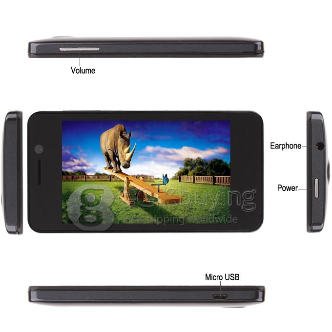 CUBOT GT90 MTK6572W Dual Core 1.3GHz Smart Phone 4G ROM 5.0MP Camera 3G/GPS- Black