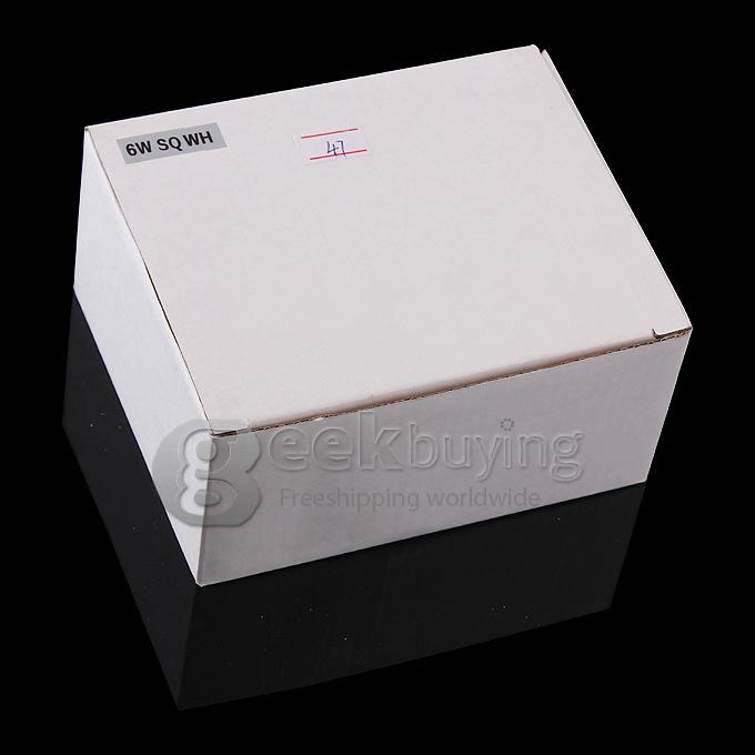 JOYDA-BL06Y-WH 10*2835SMD 600LM 6000K 6W Pure White Square LED Panel Light with Aluminium Frame(AC 85-265V)