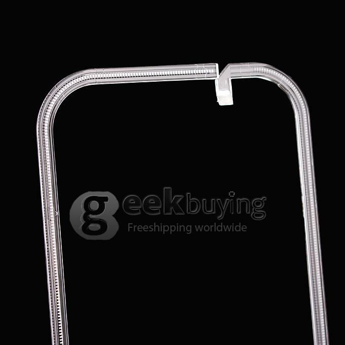 New Sense Paintable Coil LED Flash Light Hard Case Cover for iPhone 5C - Yellow