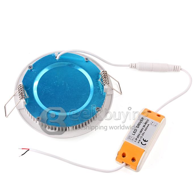 30*2835SMD 600LM 6000K 6W Natural White Light LED Panel Light with Aluminium Frame (AC 85-260V)